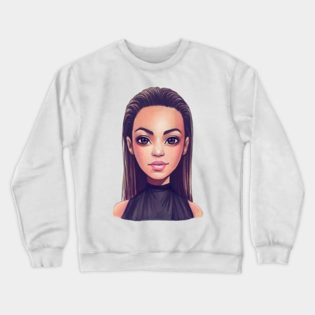 beauty girl Crewneck Sweatshirt by LifeisGood